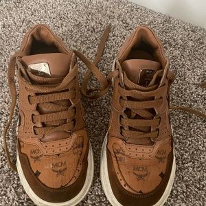 MCM cognac skyward sneakers female